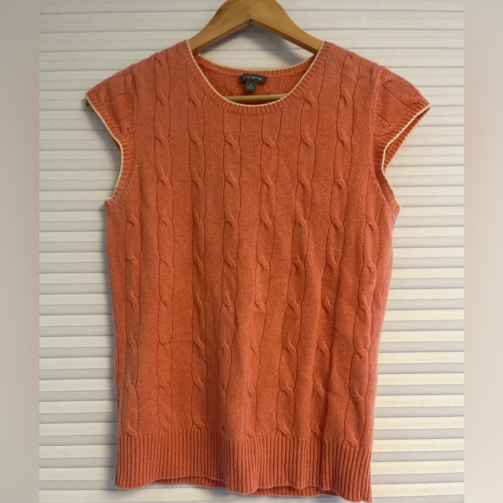 Ann Taylor coral pink, sweater set. Medium